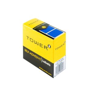 Tower Rectangle Labels Roll Pack - Colour Rectangle Labels - 19 x 25mm - Blue
