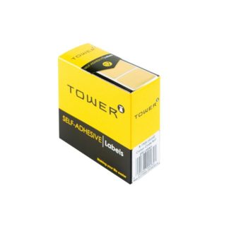 Tower Rectangle Labels Roll Pack - Colour Rectangle Labels - 19 x 25mm - Gold