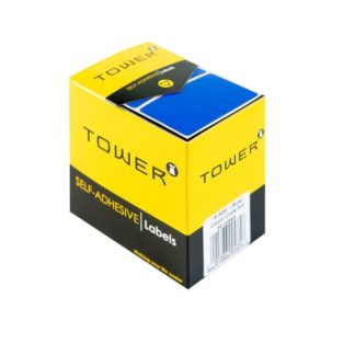 Tower Rectangle Labels Roll Pack - Colour Rectangle Labels - 32 x 50mm - Blue