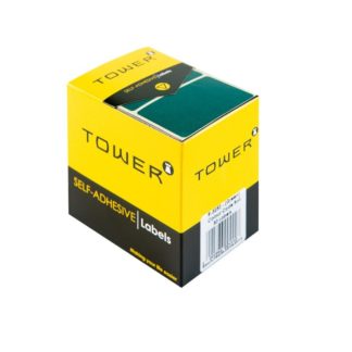 Tower Rectangle Labels Roll Pack - Colour Rectangle Labels - 32 x 50mm - Green