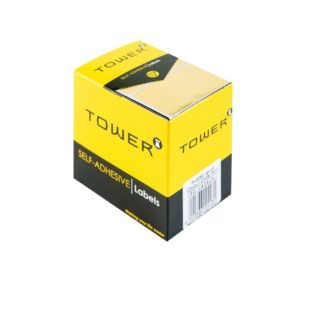 Tower Rectangle Labels Roll Pack - Colour Rectangle Labels - 32 x 50mm - Gold