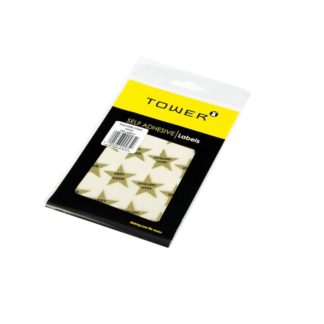 Tower Teachers Range - Fun Stars Gold 190 Labels Per Pkt - Assorted