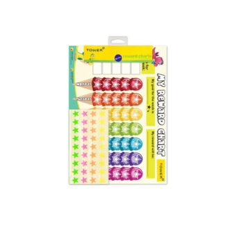 Tower Toby Tower Kids Range - Toby Tower Reward Charts English - Assorted