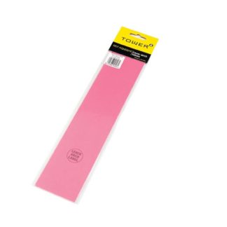 Tower Lever Arch Labels - 70 x 315mm - Pink