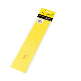 Tower Lever Arch Labels - 70 x 315mm - Yellow