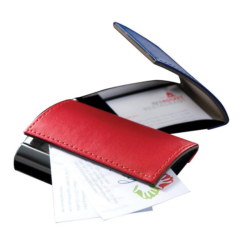 Tower Business Card Holders - Silver Coated Business Card Holder 98 x 63 - Assorted
