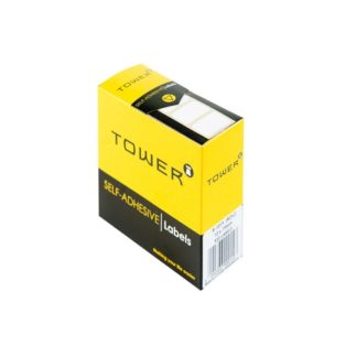 Tower Rectangle Labels Roll Pack - White Rectangle Roll Labels - 13 x 19mm - White