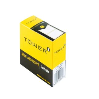 Tower Rectangle Labels Roll Pack - White Rectangle Roll Labels - 16 x 22mm - White
