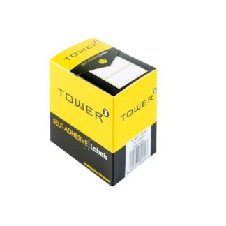Tower Rectangle Labels Roll Pack - White Rectangle Roll Labels - 16 x 32mm - White