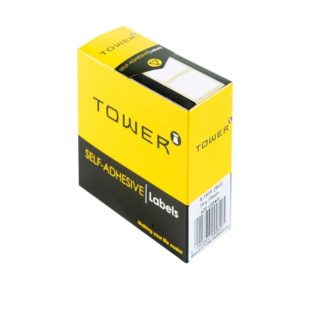 Tower Rectangle Labels Roll Pack - White Rectangle Roll Labels - 19 x 19mm - White