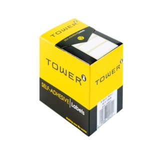 Tower Rectangle Labels Roll Pack - White Rectangle Roll Labels - 32 x 13mm - White