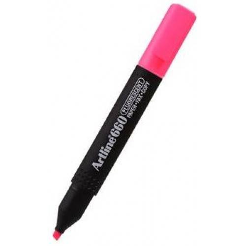 Artline EK660 Fluorescent Highligter - Fluorescent Highlighter Chisel Tip 4.0mm