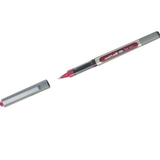 UNI UB-157 Fine - 0.7mm Fine Rollerball with Cap and Grip - Wine Red