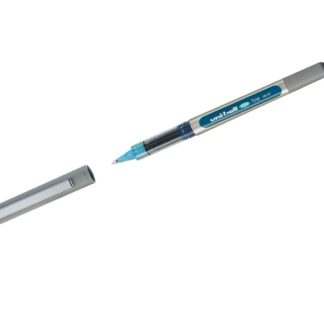 UNI UB-157 Fine - 0.7mm Fine Rollerball with Cap and Grip - Light Blue