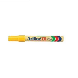 Artline EK70 Permanent - Bullet Point Permanent Marker 1.5mm - Yellow
