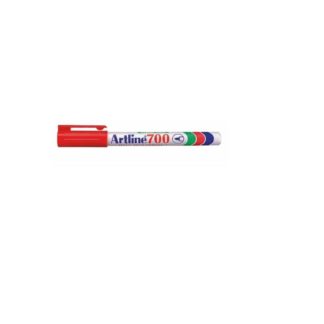 Artline EK700 Permanent - Fine Bullet Point Permanent Marker 0.7mm - Red