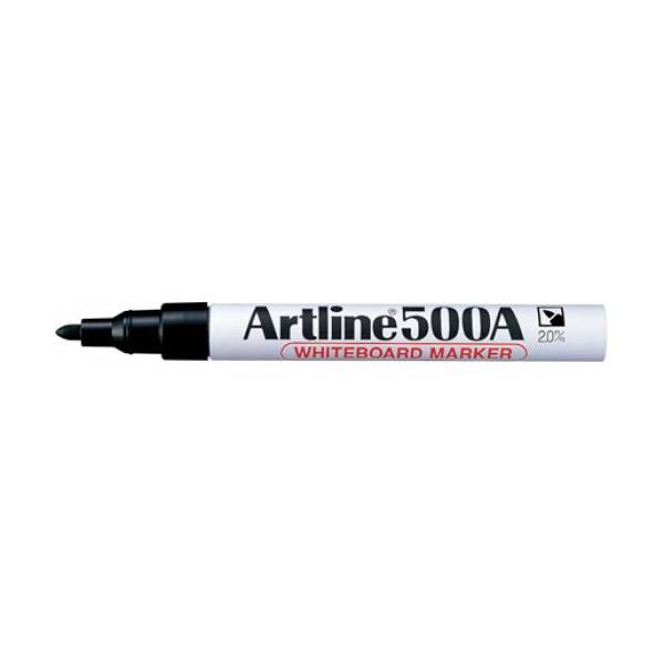 Artline EK500A Whiteboard Marker - Bullet Point Whiteboard Marker - Dry-Wipe 2.0mm - Black