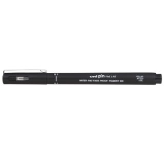 Uni Pin Drawing Pen - PIN-01-200 0.1mm - Black