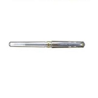 UNI UMN-153 Signo Broad Metallic - 1.0mm Rollerball with Cap and Grip - Silver