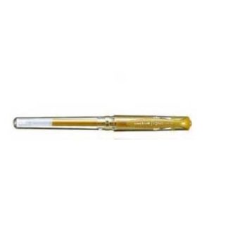 UNI UMN-153 Signo Broad Metallic - 1.0mm Rollerball with Cap and Grip - Gold