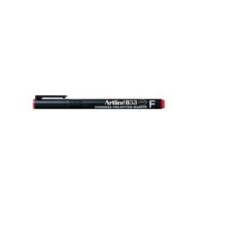 Artline Overhead Projection Markers - EK85 Permanent Fine OHP - Fine Point Permanent Overhead Projection Marker 0.5mm - Red