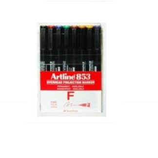 Artline Overhead Projection Markers - EK803 Wallet of 8 - Assorted