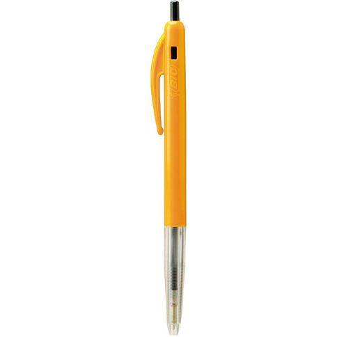 Bic Ballpens - Clic Fine - Orange/Clear Barrel Fine Retractable - Black