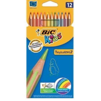 Bic Tropicolours 2 - Coloring Pencils Wallet of 12 - Assorted