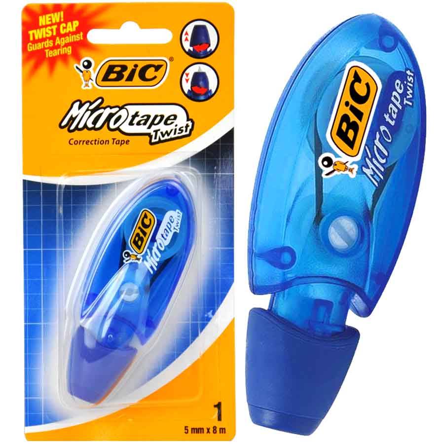 Bic Correction - Tippex Micro Tape Twist - 5mm x 6mm Correction Tape - White