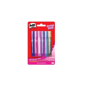 Henkel Pritt Kidsart Glitter Glue Pens Just 4 Girls 6's - Assorted