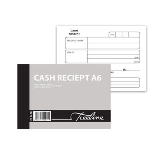 Treeline Pen Carbon Book Printed - A6L - Duplicate 100's  Cash Receipt - White Bond