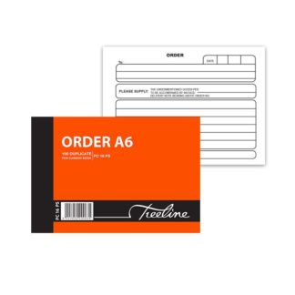 Treeline Pen Carbon Book Printed - A6L - Duplicate 100's  Order - White Bond
