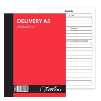 Treeline Pen Carbon Book Printed - A5 - Duplicate 100's  Delivery - White Bond