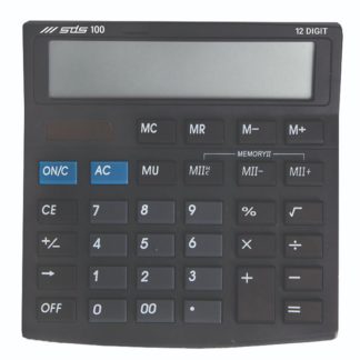 Treeline Calculators - SDS - 12 Digit SDS 100 - Black