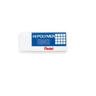 Pentel Eraser - ZEH-05 Hi-Polymer Eraser - 43 x 17.5 x 11.5mm Small - White