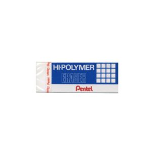 Pentel Eraser - ZEH-10 Hi-Polymer Eraser - 65 x 24.5 x 12.5mm Medium - White