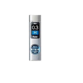 Pentel AIN STEIN Refill Lead - C275 0.3mm 40 per Tube - C275-H - Grey