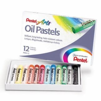 Pentel - Oil Pastels - PHN-12 12 Assorted Pastels - Assorted