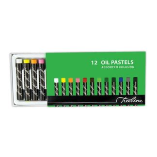 Treeline Oil Pastels - Non-Toxic Oil pastels 12'S - Assorted