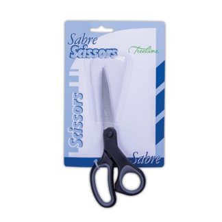Treeline Scissors - Black Handle Scissors - (Soft Grip ) - Sabre Deluxe Scissors 170mm