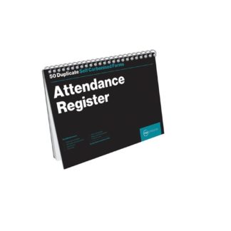RBE Printed Books - Employment Related Books -Attendance Register A4 Spiral- 50 Sets - Duplicate