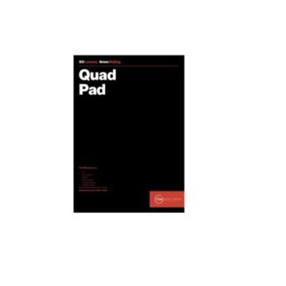 RBE Plain Paper and Papersmart Products - Graph and Quad Pads - Quad Pad A4 6mm - 50 Sheets (Pack of 10)