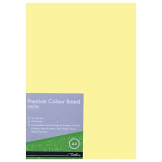 Treeline Project Board - Pastel 160gsm - A4 Pastel 100's - Yellow