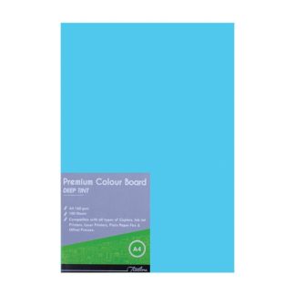 Treeline Project Board - A4 Deep Tint 100's - Turquoise