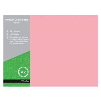 Treeline Project Board - Pastel 160gsm - A2 Pastel - Pink