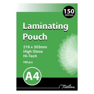Treeline Laminating Pouches - A4 150 Micron - Clear