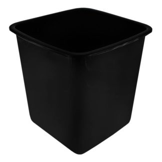 Treeline Waste Bins - 16.5 Litre Square Waste Bin - Black