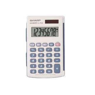 Sharp Premium Calculators - 8 Digit 3 Key Memory Solar