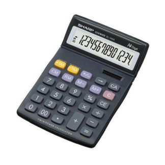 Sharp Mini Desk Calculators - 14 Digit Tax Function Tilt Display GT Function