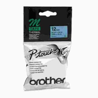 Brother Non-Laminated Tape - For : PT 80, PT 90 - MK531B - Black on Blue
